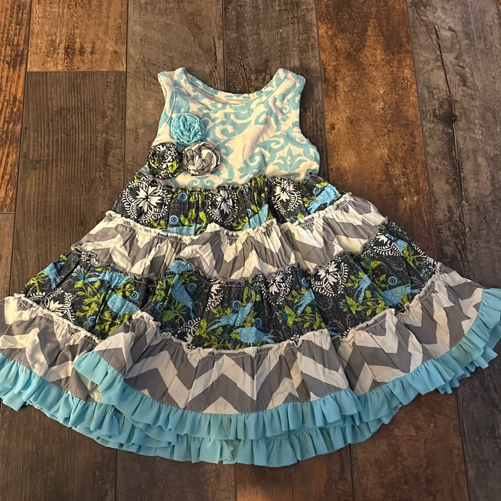 Mustard Pie Baby Patterned Dress